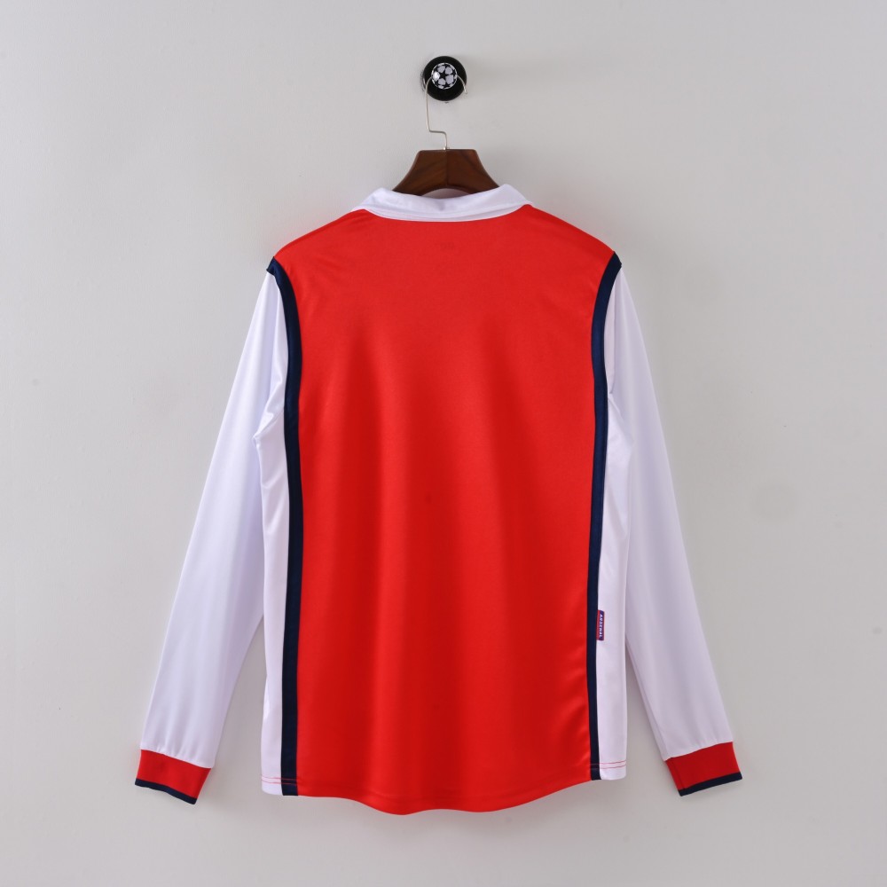 1998/99 Arsenal Home Retro Jersey Long Sleeve