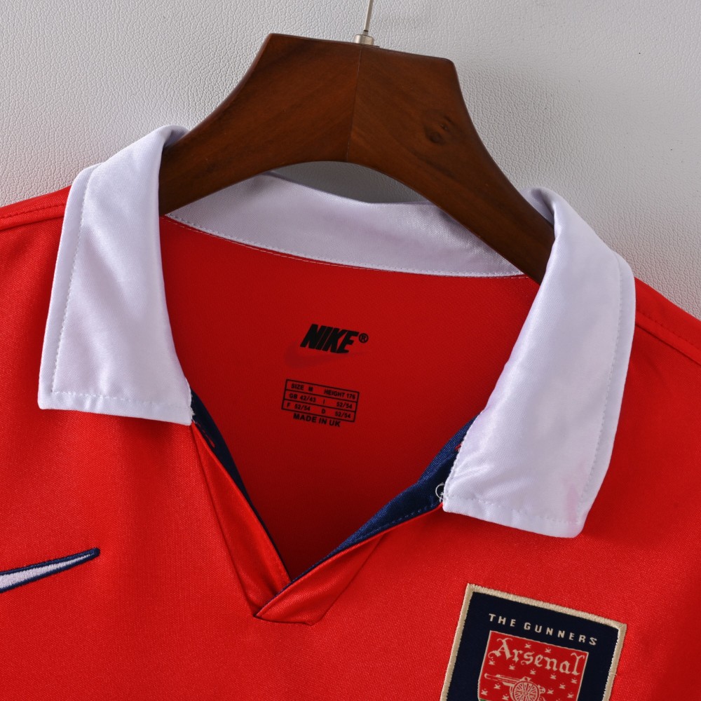 1998/99 Arsenal Home Retro Jersey Long Sleeve