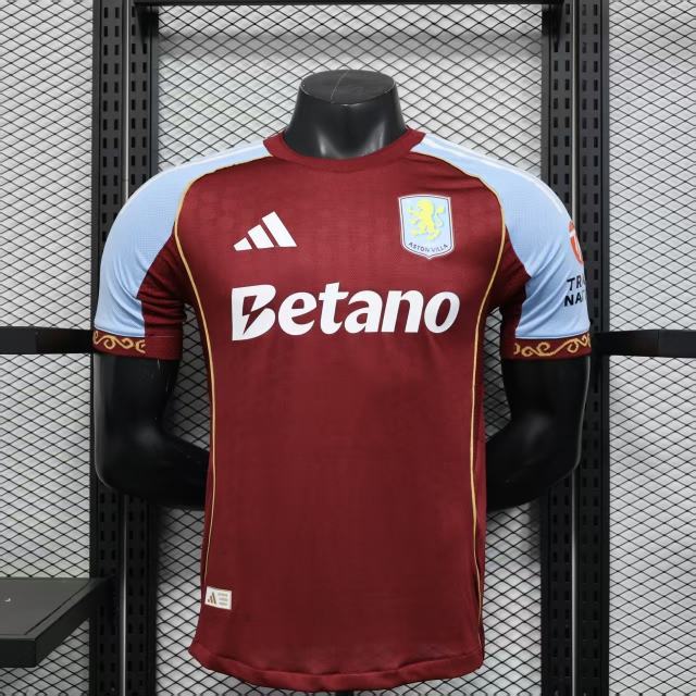 2025/26 Aston Villa Home Jersey Player Version