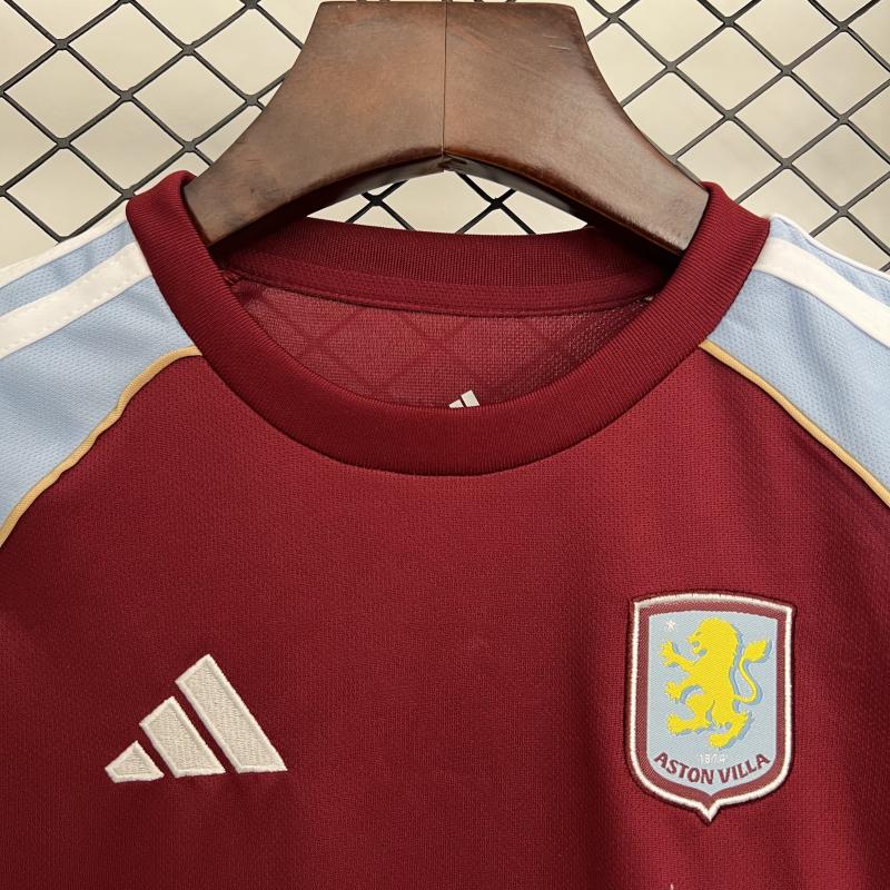2025/26 Aston Villa Home Kids Jersey 
