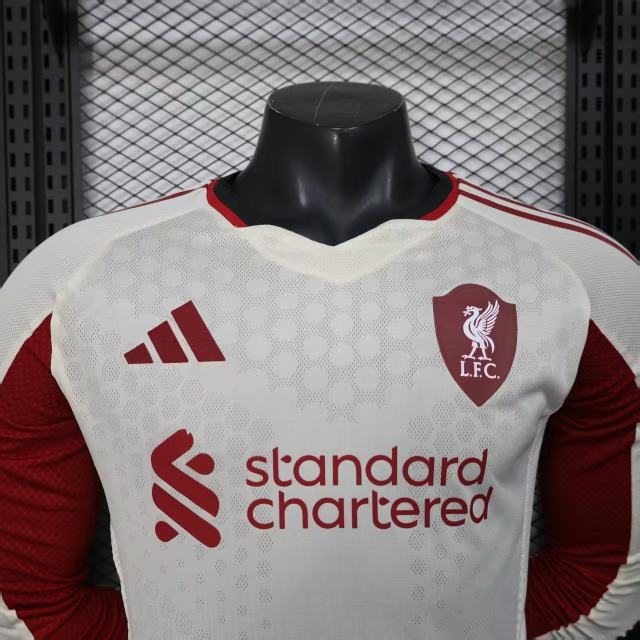 2025/26 Liverpool Away Jersey Long Sleeve Player Version 