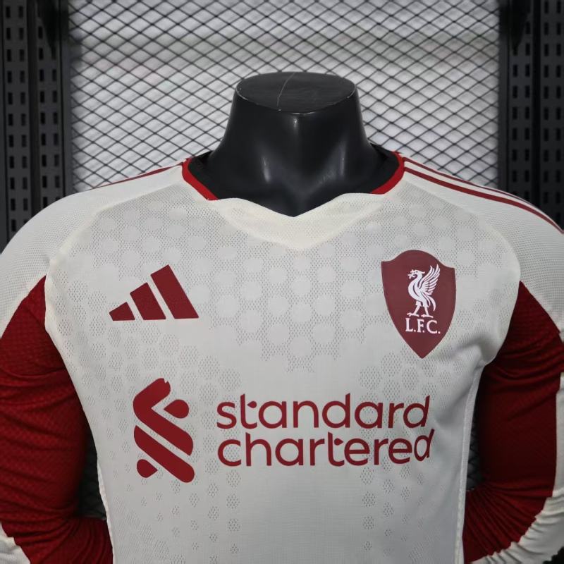 2025/26 Liverpool Away Jersey Long Sleeve Player Version 