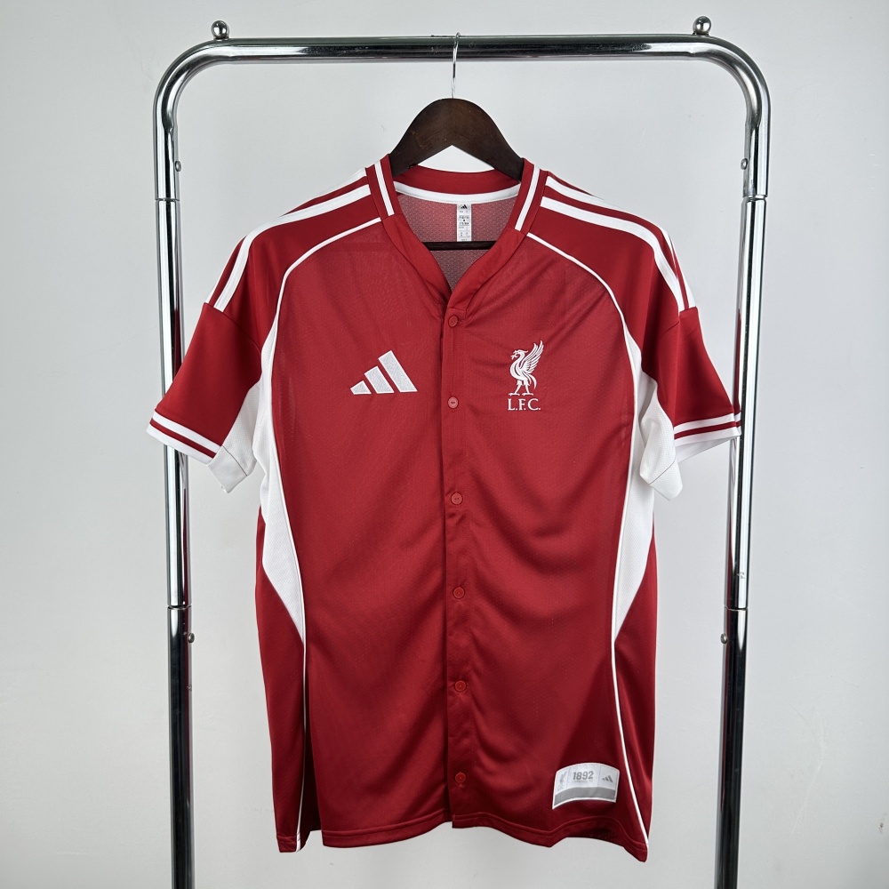 2025/26 Liverpool Baseball Jersey Player Version 