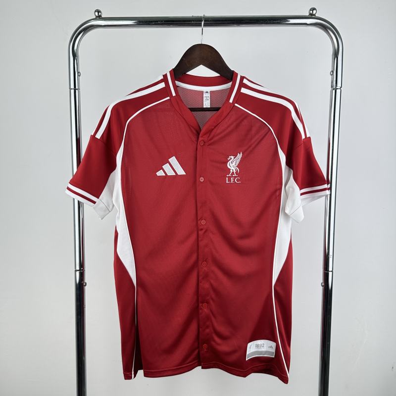 2025/26 Liverpool Baseball Jersey Player Version 