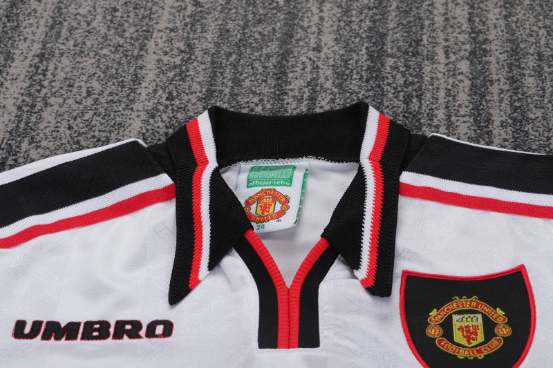 1998/99 Manchester United Away Retro Kids Jersey 