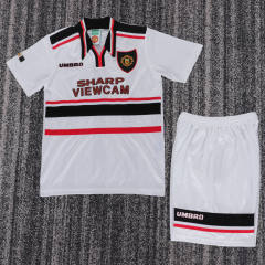 1998/99 Manchester United Away Retro Kids Jersey 