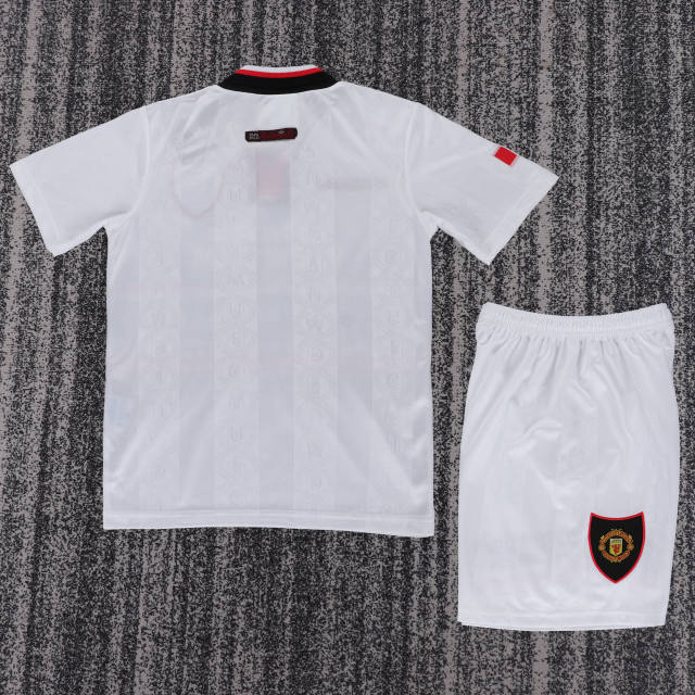 1998/99 Manchester United Away Retro Kids Jersey 