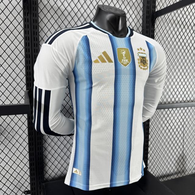 2026 Argentina Home Jersey Player Version Long Sleeve