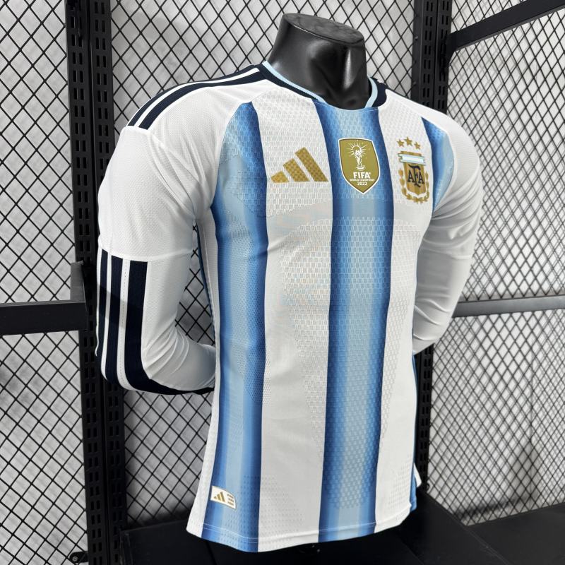 2026 Argentina Home Jersey Player Version Long Sleeve