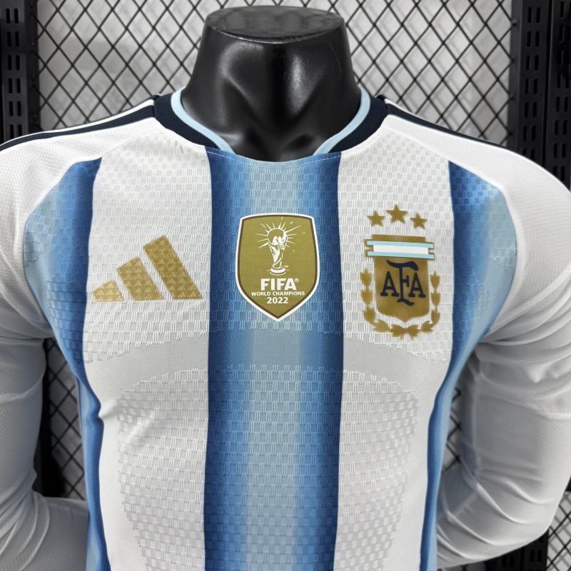 2026 Argentina Home Jersey Player Version Long Sleeve