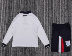 1998 World Cup England Home Retro Kids Jersey Long Sleeve