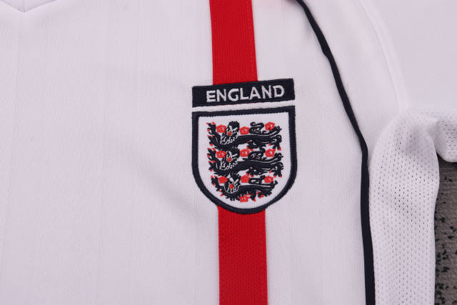 2002 World Cup England Home Retro Kids Jersey 