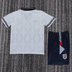 1990 World Cup England Home Retro Kids Jersey 