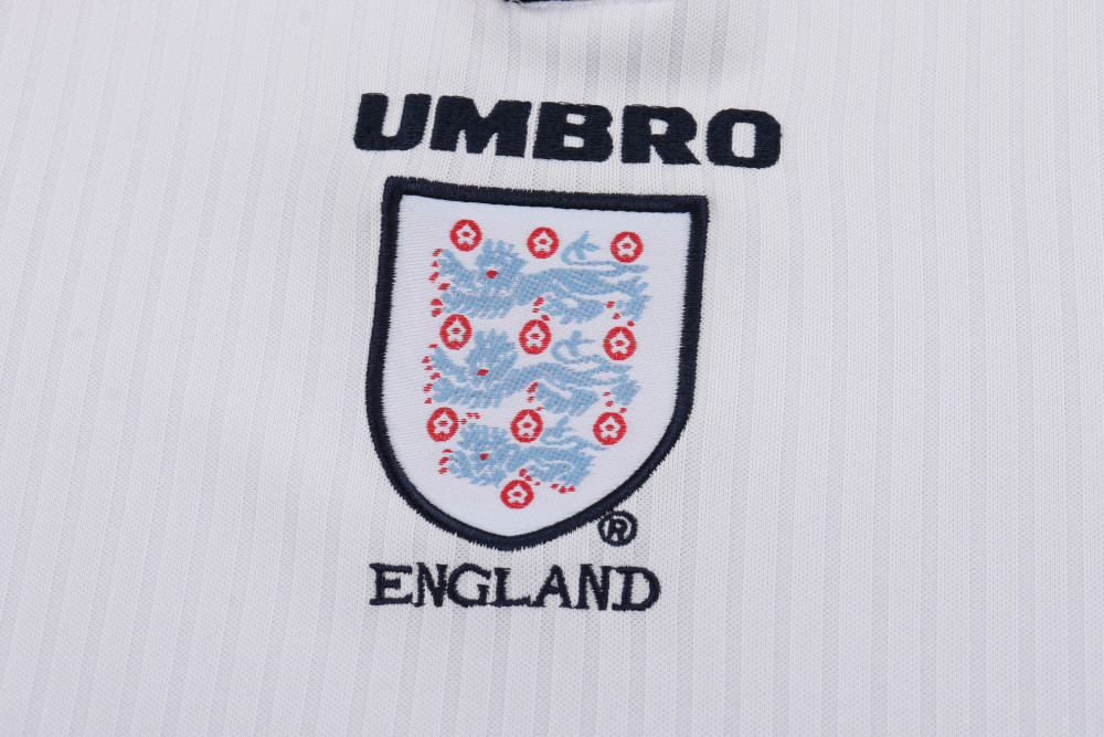 1998 World Cup England Home Retro Kids Jersey Long Sleeve