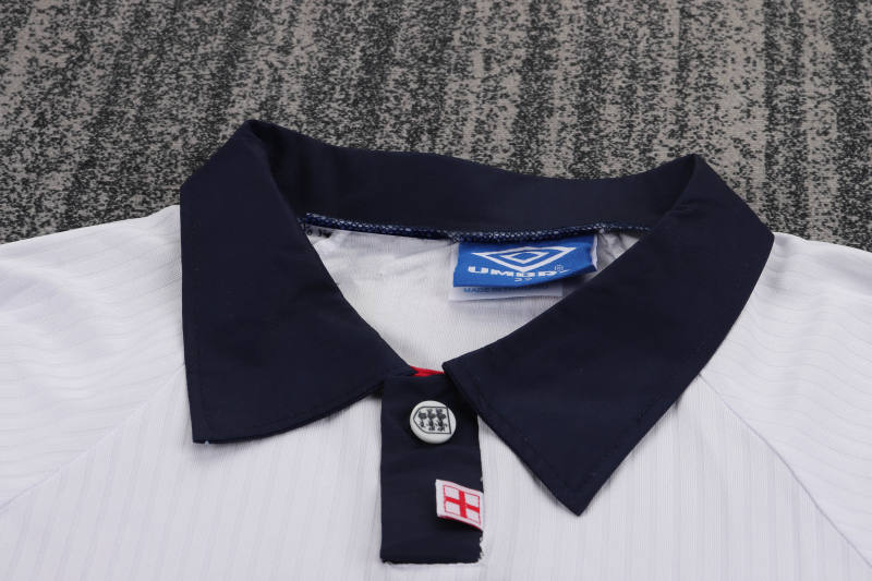 1998 World Cup England Home Retro Kids Jersey Long Sleeve