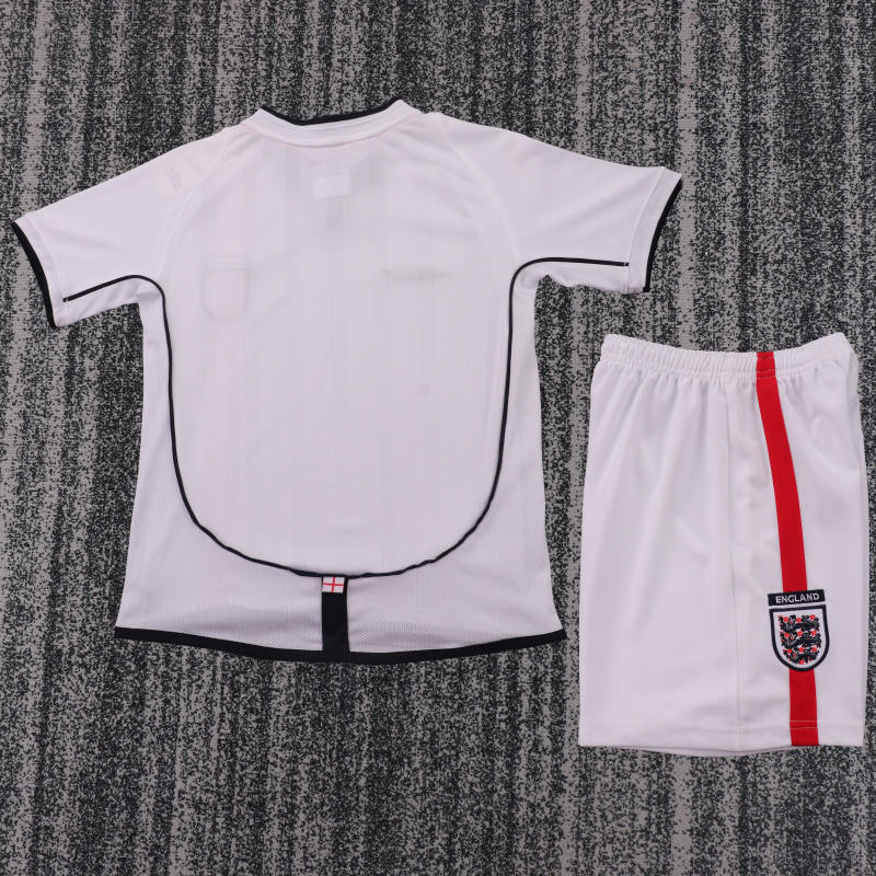 2002 World Cup England Home Retro Kids Jersey 