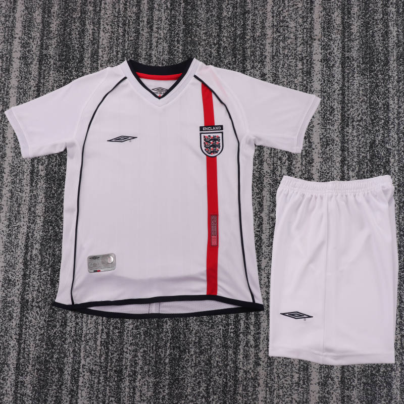 2002 World Cup England Home Retro Kids Jersey 