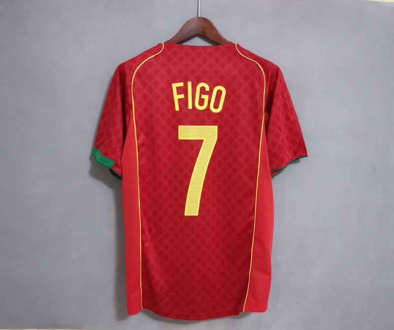 2004 Euro Cup Portugal Home Retro Jersey