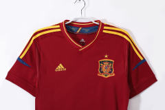 2012 Euro Cup Spain Home Retro Jersey  