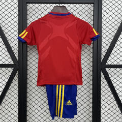 2010 World Cup Spain Home Retro Kids Jersey  