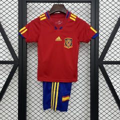 2010 World Cup Spain Home Retro Kids Jersey  