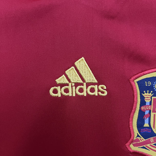 2010 World Cup Spain Home Retro Kids Jersey  