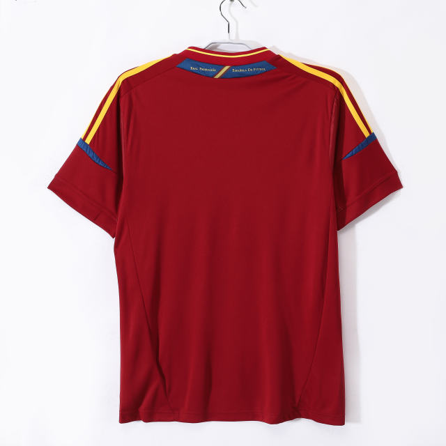 2012 Euro Cup Spain Home Retro Jersey  