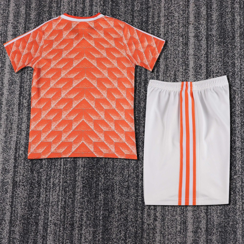 1988 Euro Cup Netherlands Home Retro Kids Jersey