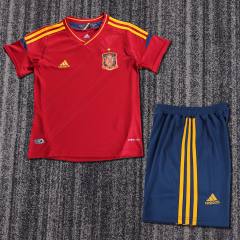 2012 Euro Cup Spain Home Retro Kids Jersey  