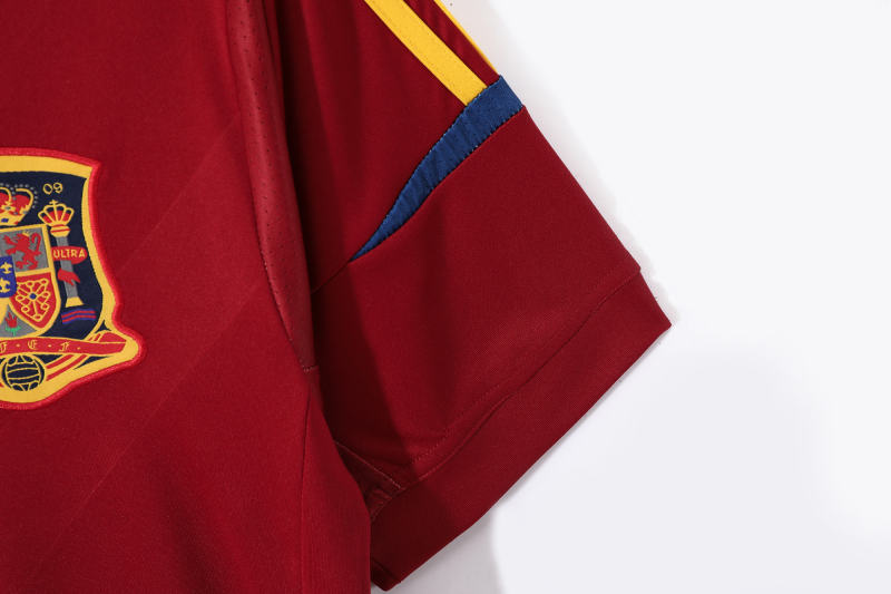2012 Euro Cup Spain Home Retro Jersey  
