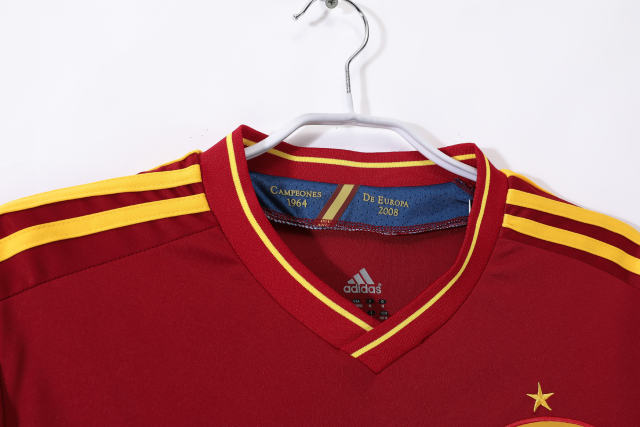 2012 Euro Cup Spain Home Retro Jersey  