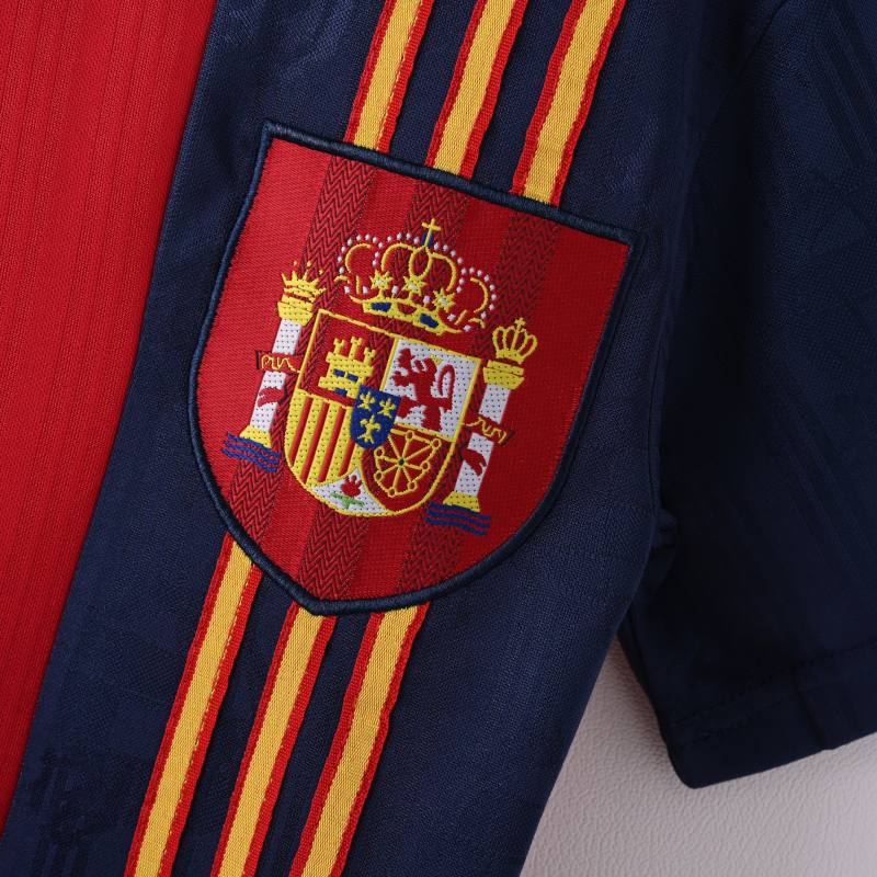 1996 Euro Cup Spain Home Retro Jersey 