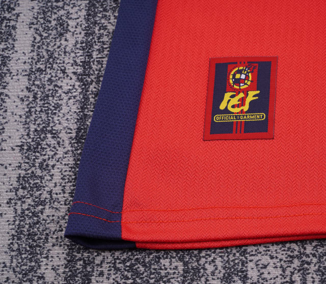 1998 World Cup Spain Home Retro Kids Jersey  