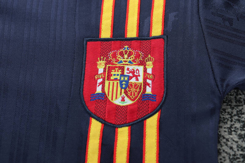 1996 Euro Cup Spain Away Retro Kids Jersey  