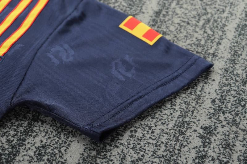 1996 Euro Cup Spain Away Retro Kids Jersey  