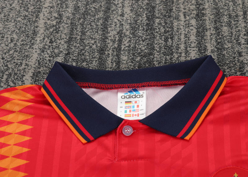 1994 World Cup Spain Home Retro Kids Jersey  