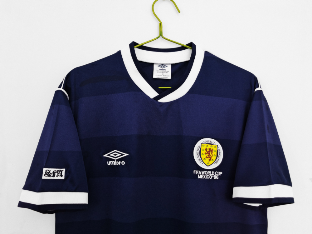 1986 World Cup Scotland Home Retro Jersey 