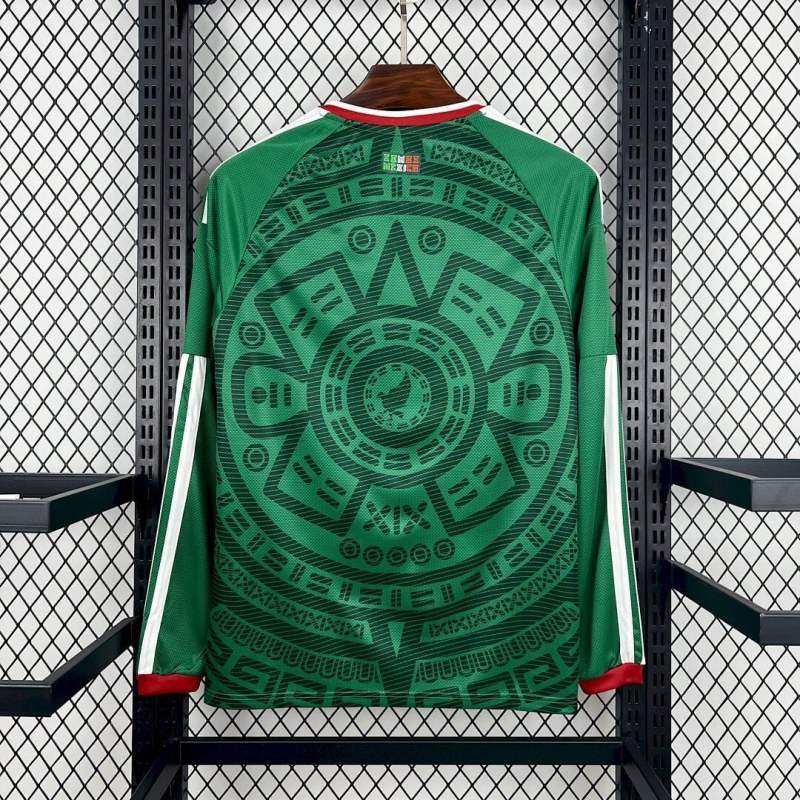 2026 World Cup Mexico Home Jersey Long Sleeve