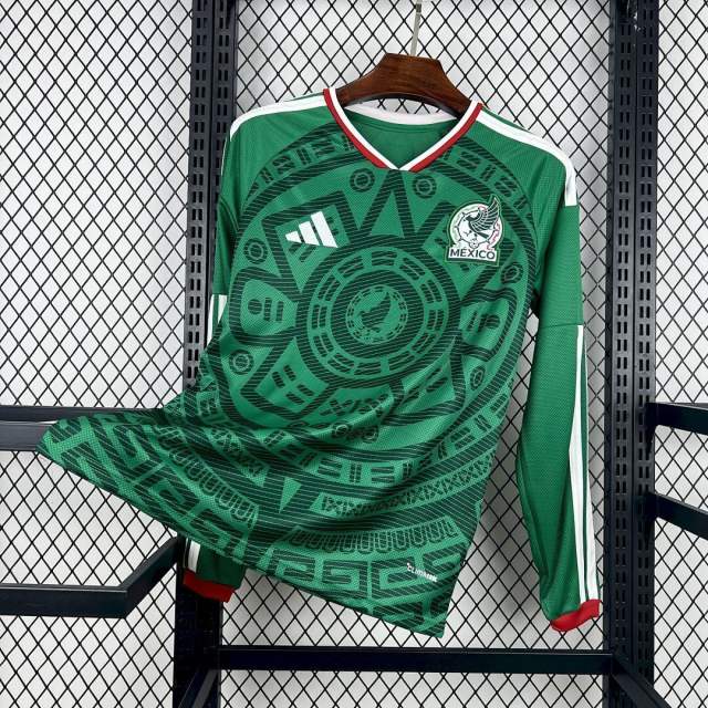 2026 World Cup Mexico Home Jersey Long Sleeve