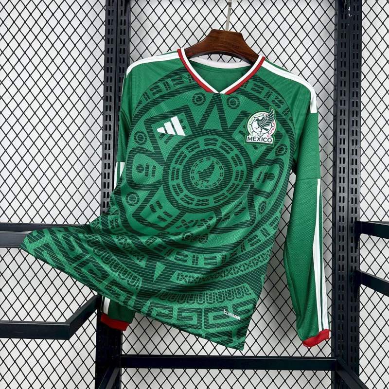 2026 World Cup Mexico Home Jersey Long Sleeve