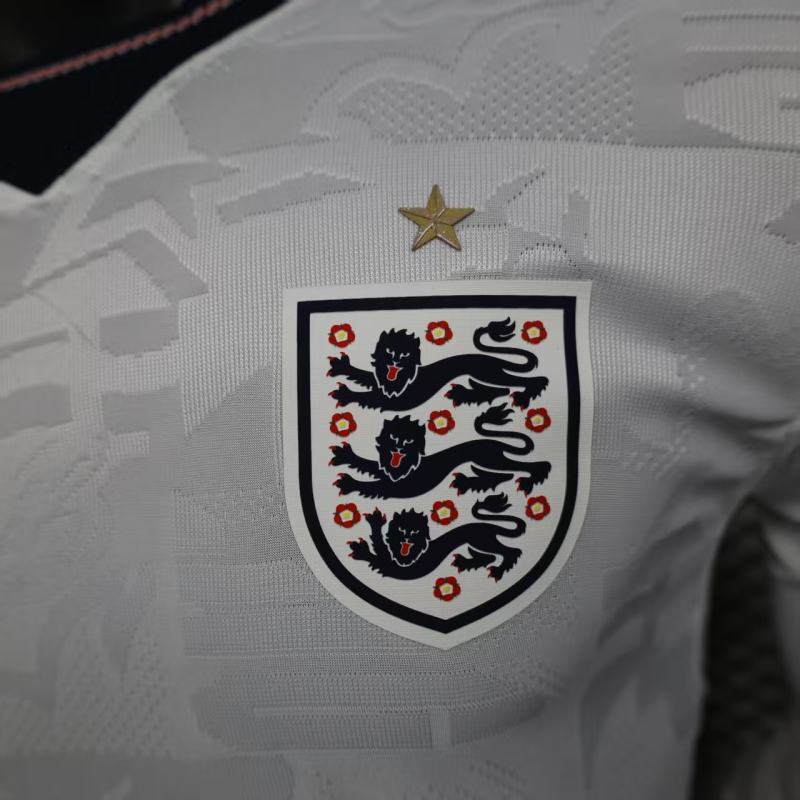 2026 England Home Jersey Player Version Long Sleeve