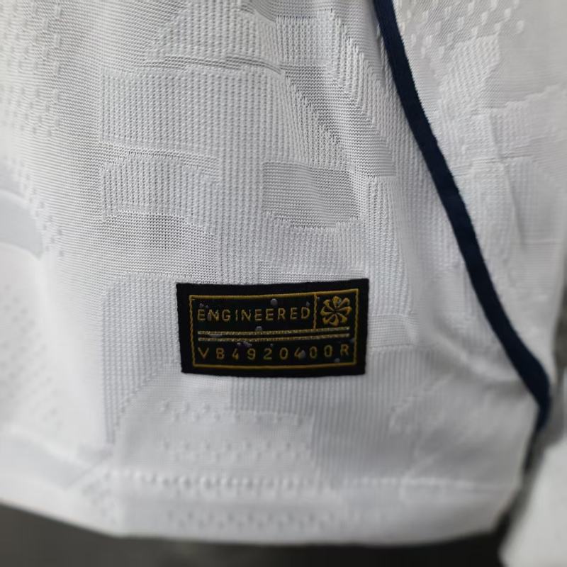 2026 England Home Jersey Player Version Long Sleeve