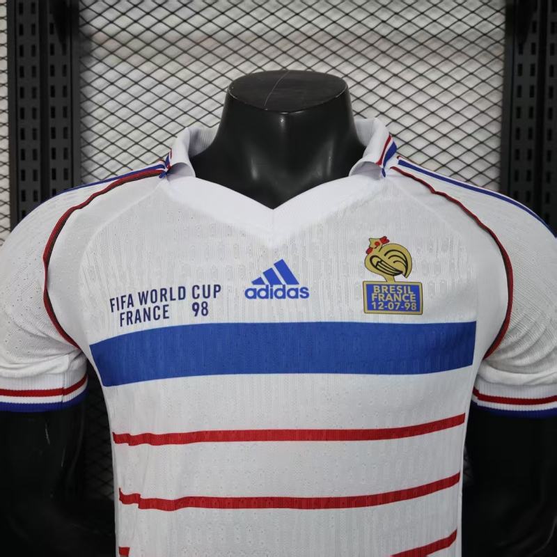 1998 World Cup France Away Retro Jersey Player Version Final