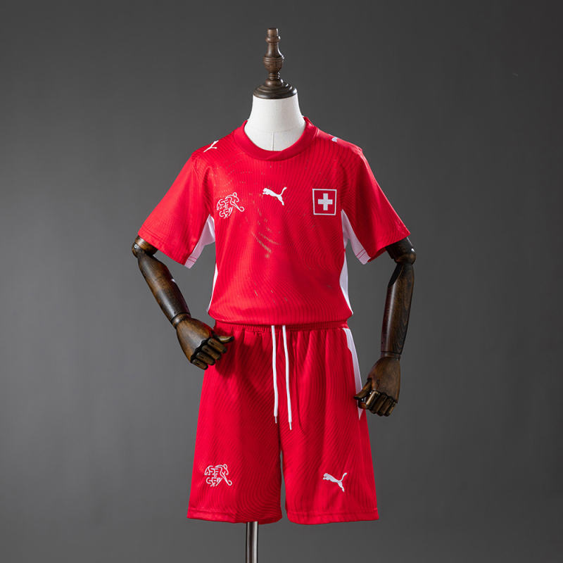 2026 World Cup Switzerland Home Kids Jersey