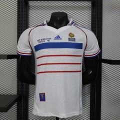 1998 World Cup France Away Retro Jersey Player Version Final