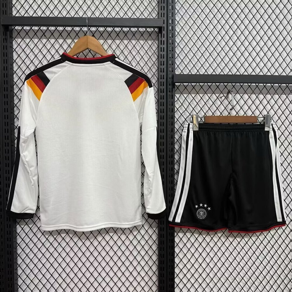2026 World Cup Germany Home Kids Jersey Long Sleeve