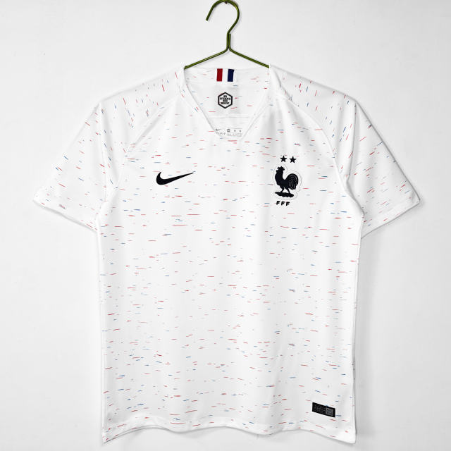 2018 World Cup France Away Champion 2 Stars Retro Jersey