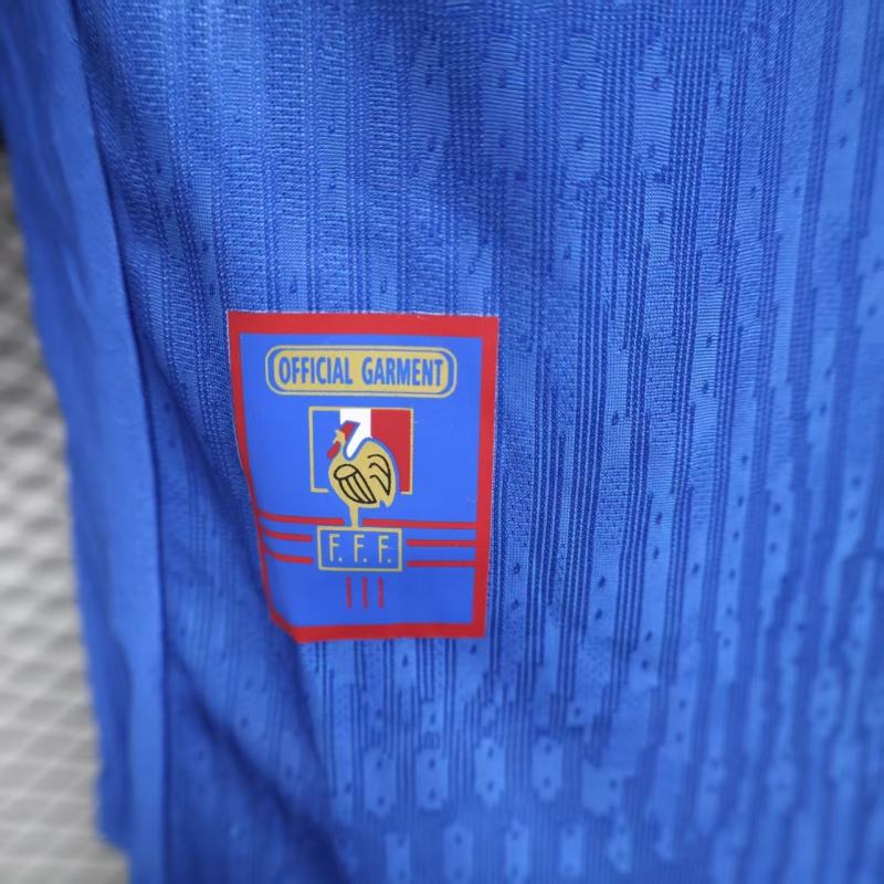 1998 World Cup France Home Retro Jersey Player Version Final