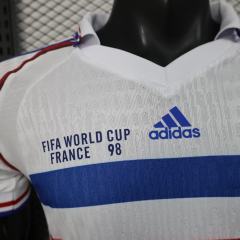 1998 World Cup France Away Retro Jersey Player Version Final