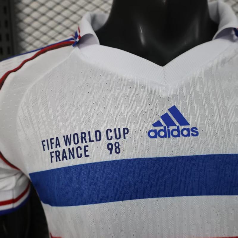 1998 World Cup France Away Retro Jersey Player Version Final